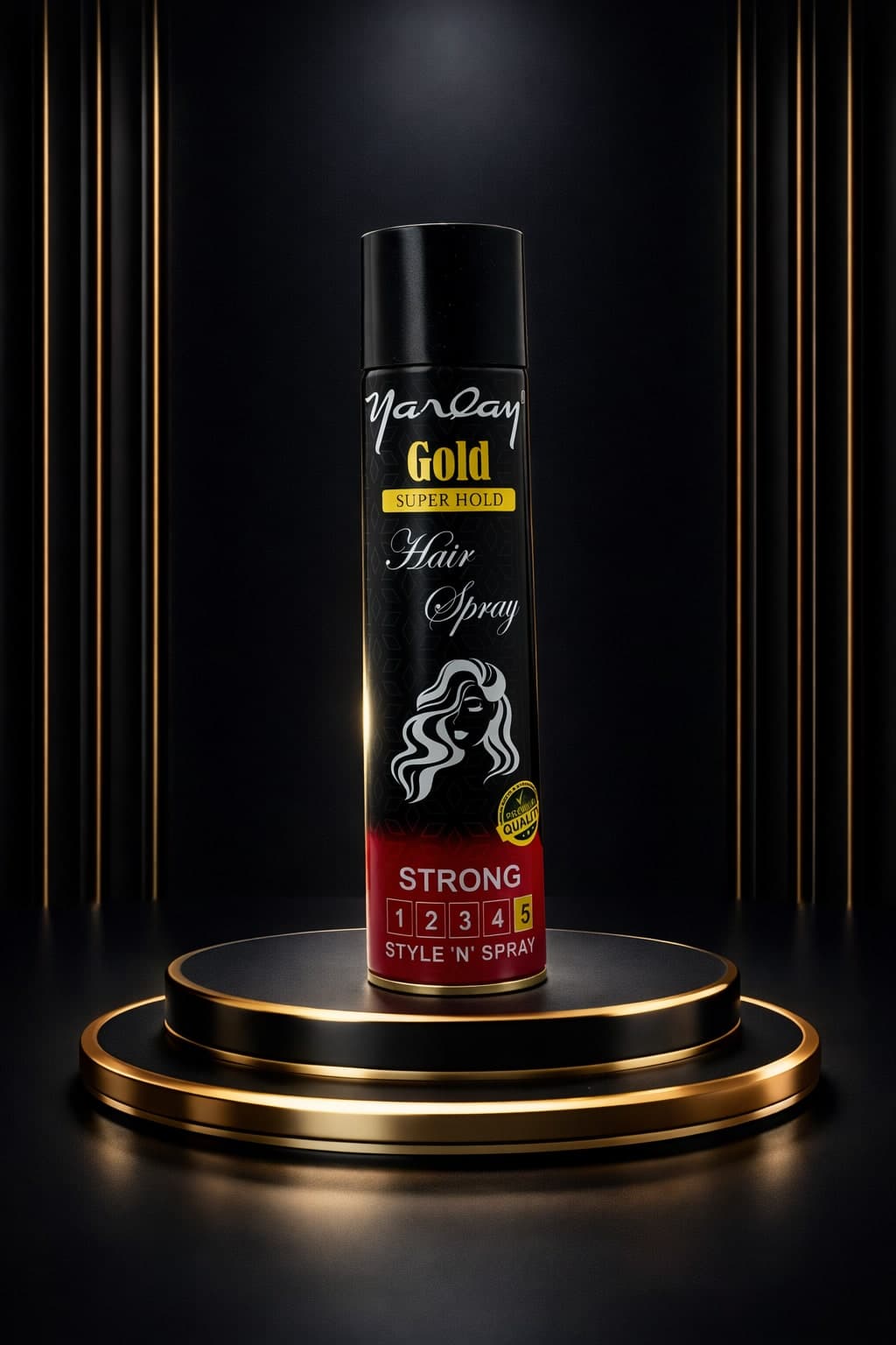 Yarlay Gold Hair Spray, 300 ml can